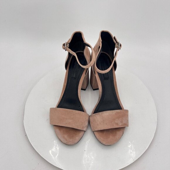 Alexander Wang Women Size EU 36 US 6 Tan Suede Abby Ankle Strap Heel Shoes - Picture 3 of 15